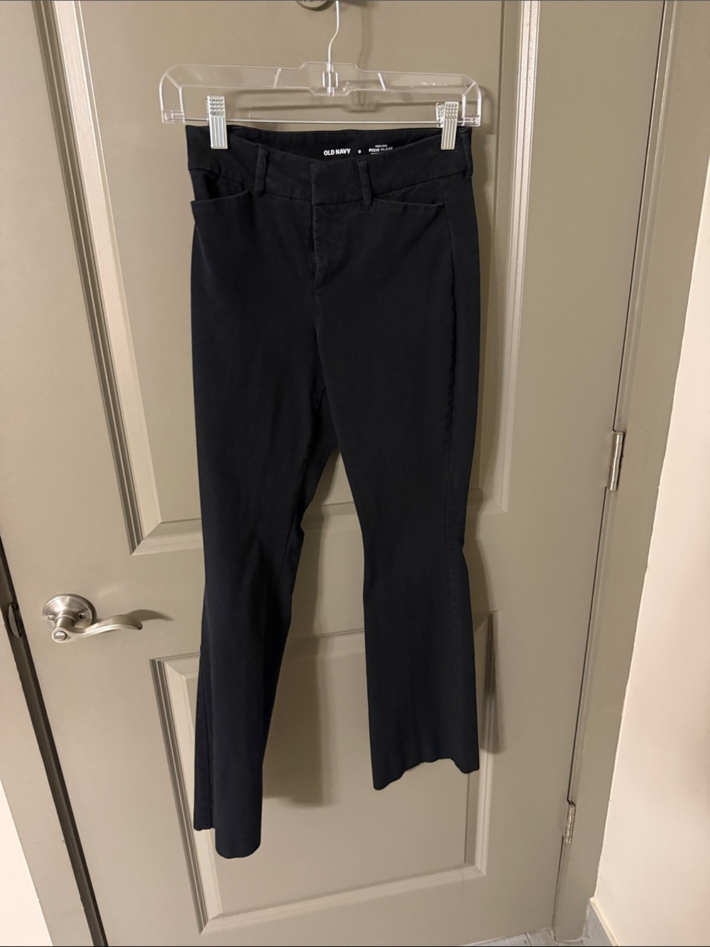 Old Navy Black Straight-Leg Work Pants